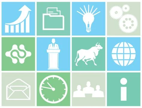 Business  application icon Stock Illustration