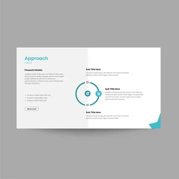 Business Approach Slide Presentation Template for Strategy and Project Planni Stock Illustration