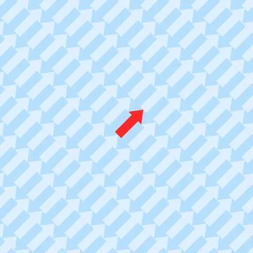 Business arrow target direction concept to success background. Vector pattern Stock Illustration