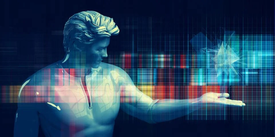 Business Artificial Intelligence Data Stock Illustration