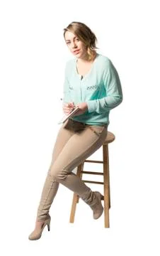 Business assistant taking notes Stock Photos