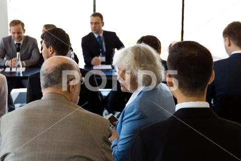 Business audience at training Stock Photos
