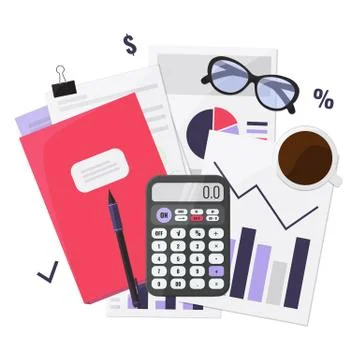 Business audit concept. Stock Illustration