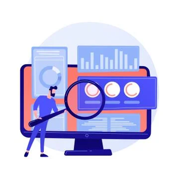 Business audit vector concept metaphor Stock Illustration