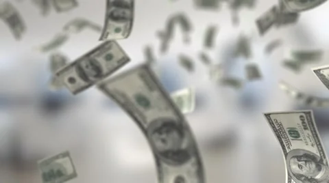 Business Background With a Falling Banknotes 스톡 동영상 68761148