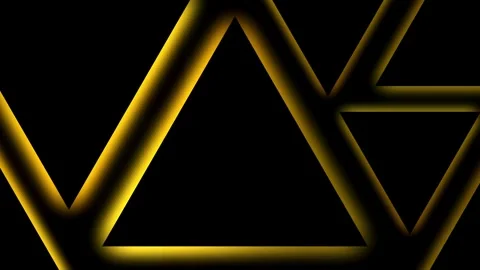 Business background with golden triangles Stock Footage 286852694