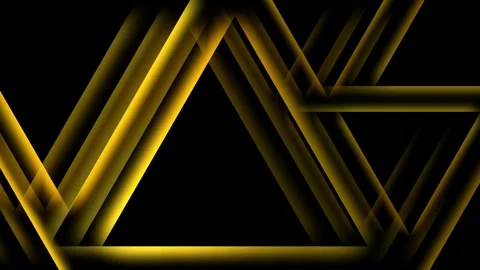 Business background with golden triangles Stock Footage 286852726
