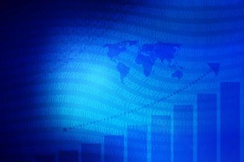 Business background with a graph Stock Illustration