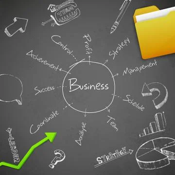 Business Background Stock Illustration