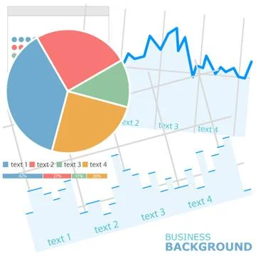Business background Illustrazione stock