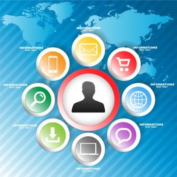 Business background Stock-Illustration