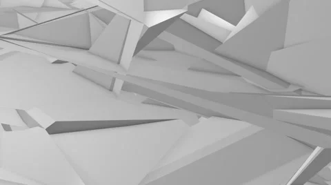 Business background with polygonal objects,rotation of a white object Stock Footage 67232356