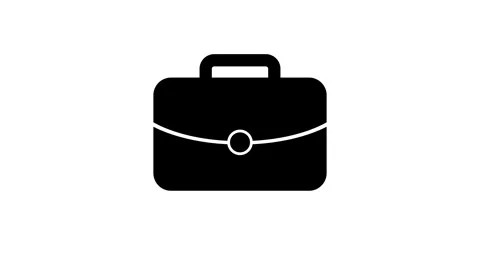 Business bag icon animation. Stock Footage 286145667