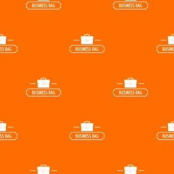 Business bags pattern vector orange 스톡 일러스트