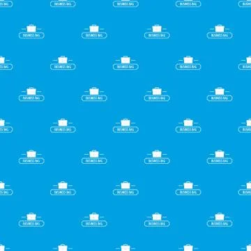 Business bags pattern vector seamless blue Stock Illustration