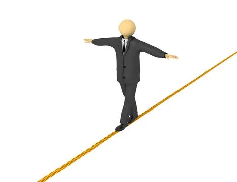 Business balancing Stock Illustration