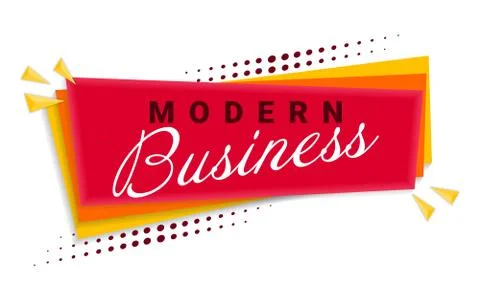 Business Banner Template Design. Vector Illustration. Stock Illustration