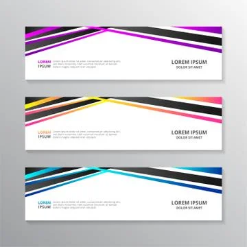 Business Banner Template, Layout Background Modern Design, Corporate Geometri 스톡 일러스트