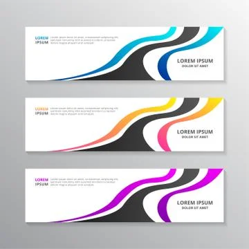 Business Banner Template, Layout Background Modern Design, Corporate Geometri Stock Illustration