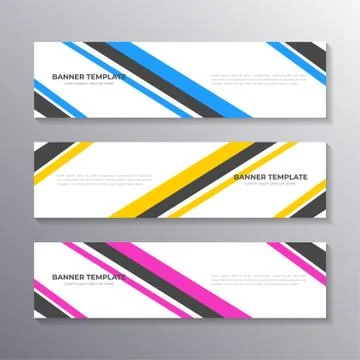 Business Banner Template, Layout Background Design, Corporate Geometric web h Stock Illustration