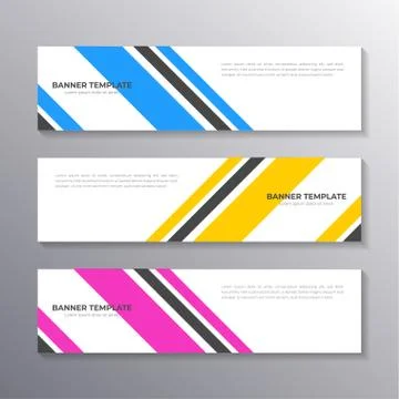 Business Banner Template, Layout Background Design, Corporate Geometric web h Stock Illustration