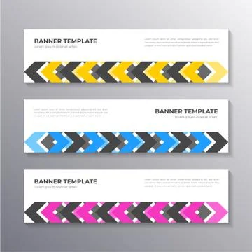 Business Banner Template, Layout Background Design, Corporate Geometric web h Stock Illustration