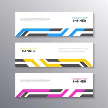 Business Banner Template, Layout Background Design, Corporate Geometric web h Stock-Illustration