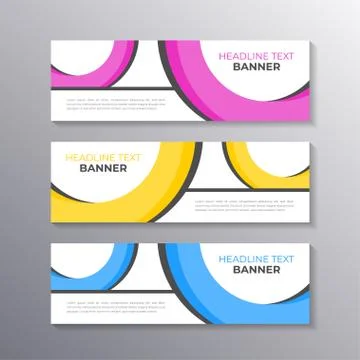 Business Banner Template, Layout Background Design, Corporate Geometric web h Stock Illustration