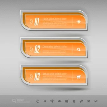Business banners. Vector design elements for infographics. 스톡 일러스트