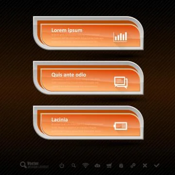 Business banners. Vector design elements for infographics. Stock Illustration