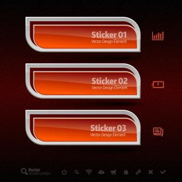 Business banners. Vector design elements for infographics. Stock Illustration