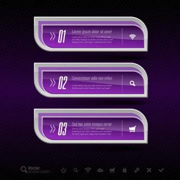 Business banners. Vector design elements for infographics. Stock Illustration