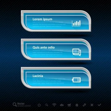 Business banners. Vector design elements for infographics. Stock Illustration