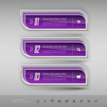 Business banners. Vector design elements for infographics. イラスト素材