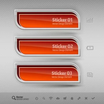Business banners. Vector design elements for infographics. Illustrazione stock