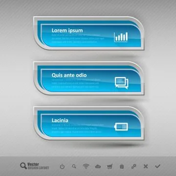Business banners. Vector design elements for infographics. Stock Illustration