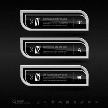 Business banners. Vector design elements for infographics. 库存插图