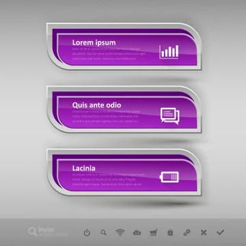 Business banners. Vector design elements for infographics. Stock Illustration