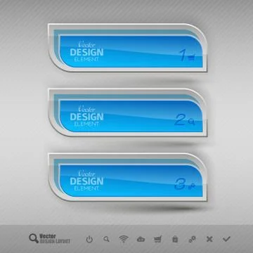 Business banners. Vector design elements for infographics. Stock Illustration