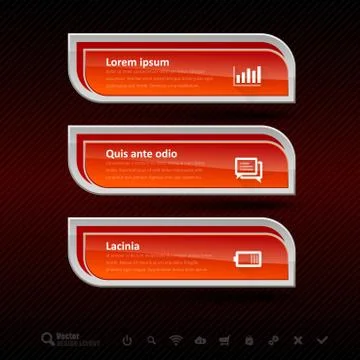 Business banners. Vector design elements for infographics. Illustrazione stock