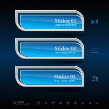 Business banners. Vector design elements for infographics. Illustrazione stock