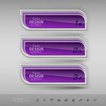 Business banners. Vector design elements for infographics. Stock Illustration