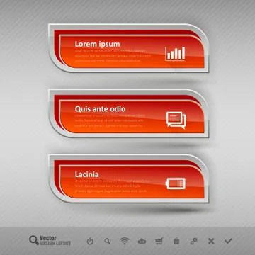 Business banners. Vector design elements for infographics. 库存插图