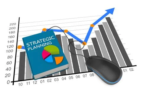 Business bar chart Stock Illustration