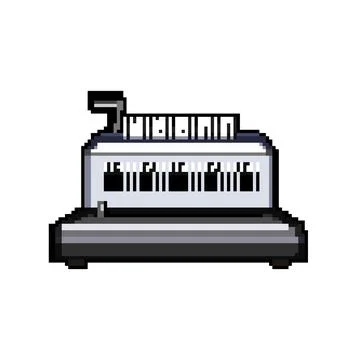 Business binding machine pixel art vector illustration イラスト素材