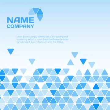 Business blue background Stock Illustration