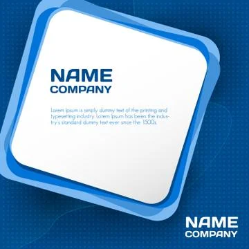 Business blue background Illustrazione stock