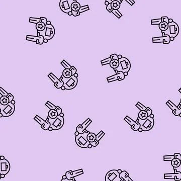 Business bonus line seamless pattern Illustrazione stock