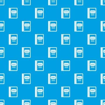 Business book pattern seamless blue 스톡 일러스트