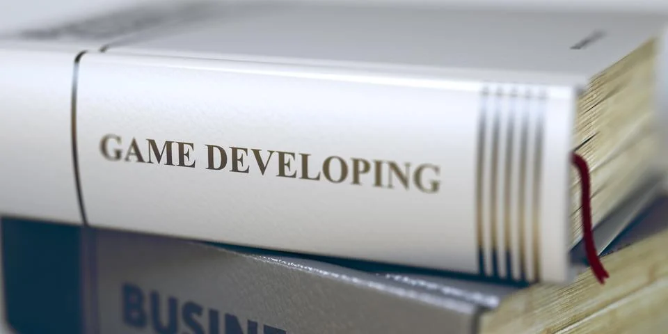 Business Book Title - Game Developing. 3d Rendering. Stockillustratie